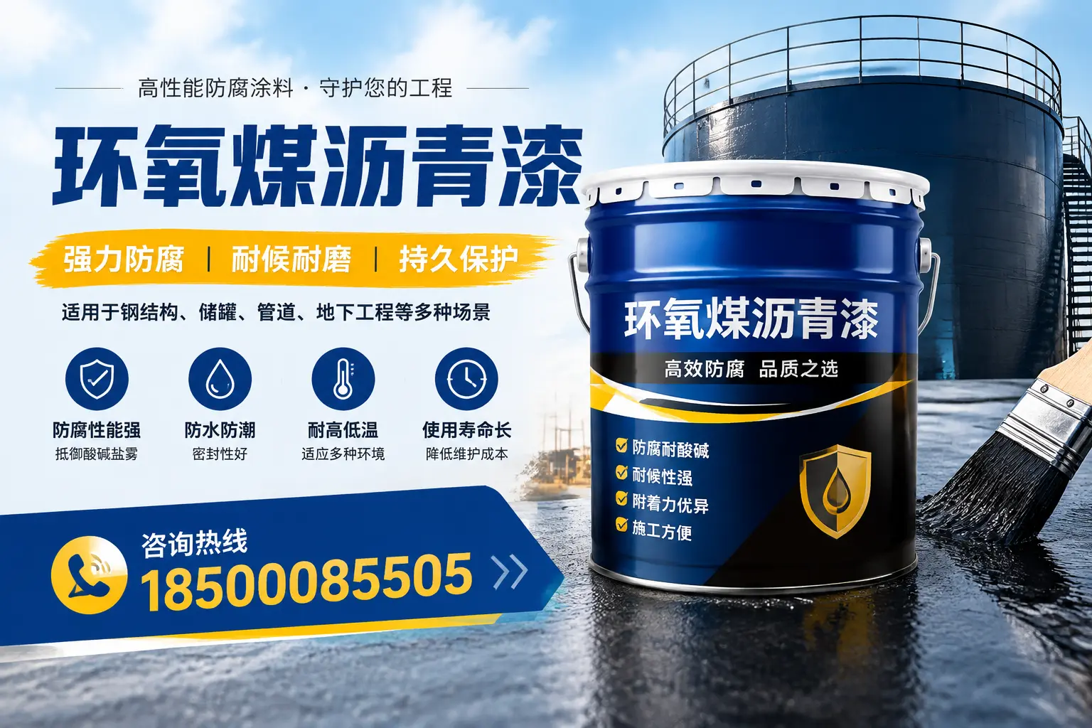 环氧煤沥青漆在工业中的应用,盘锦企业的选择